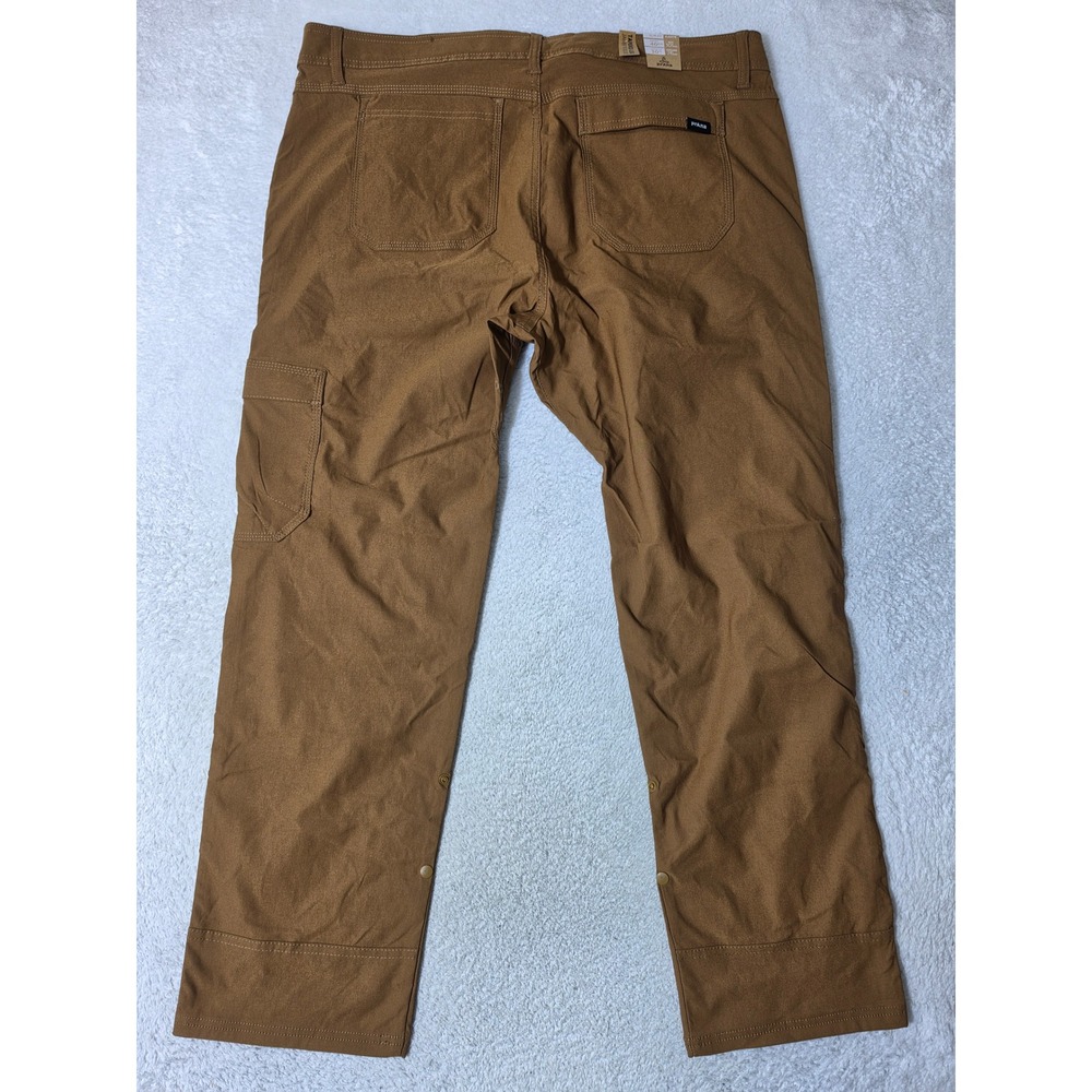 NEW Prana Stretch Zion Slim Pant II Mens 40/30 Sepia Brown Hiking Taper Stretch - Picture 7 of 12